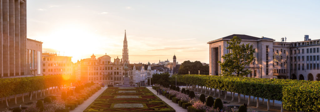 Vue de Bruxelles depuis le Mont des Arts